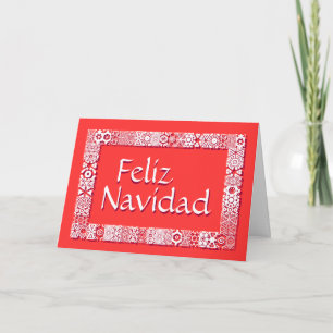 Saludos Feliz Tarjeta DE Navidad. Dentro van Feestdagen Kaart