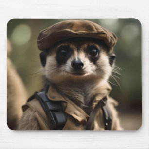 Saluerend Silvester de Meerkat: Een Oude Rot Verte Muismat
