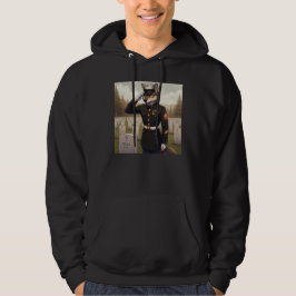 Saluerende Marine Corps Wolf  Hoodie