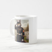 Saluerende Marine Corps Wolf Koffiemok (Voorkant links)