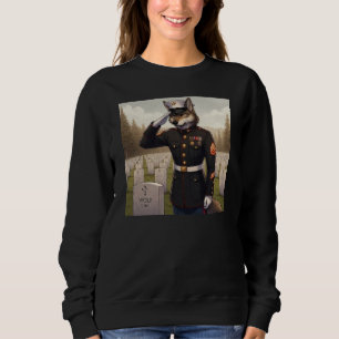 Saluerende Marine Corps Wolf Trui