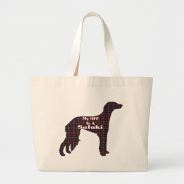 Saluki BFF Gifts Grote Tote Bag