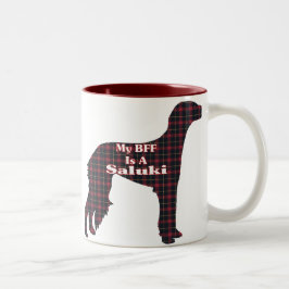 Saluki BFF Gifts Tweekleurige Koffiemok