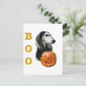 Saluki Boo Briefkaart (Staand voorkant)