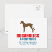 Saluki Briefkaart (Voorkant / Achterkant)