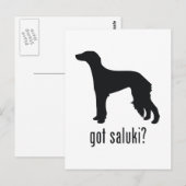 Saluki Briefkaart (Voorkant / Achterkant)