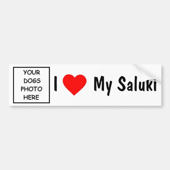 Saluki Bumpersticker (Voorkant)