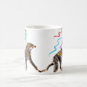 Saluki Carousel Black & Tan Koffiemok (Center)
