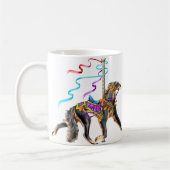 Saluki Carousel Black & Tan Koffiemok (Links)