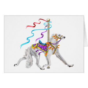 Saluki Carousel White