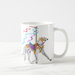 Saluki Carousel White Koffiemok