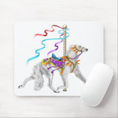 Saluki Carousel White Muismat (Met muis)