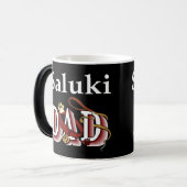Saluki Dad Gifts Magische Mok (Voorkant links)