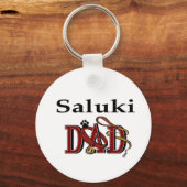 Saluki Dad Gifts Sleutelhanger (Voorkant)