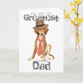 Saluki Dad Kaart (Gele Bloem)