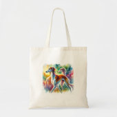 Saluki Dog 090724AREF103 - Watercolor Tote Bag (Voorkant)
