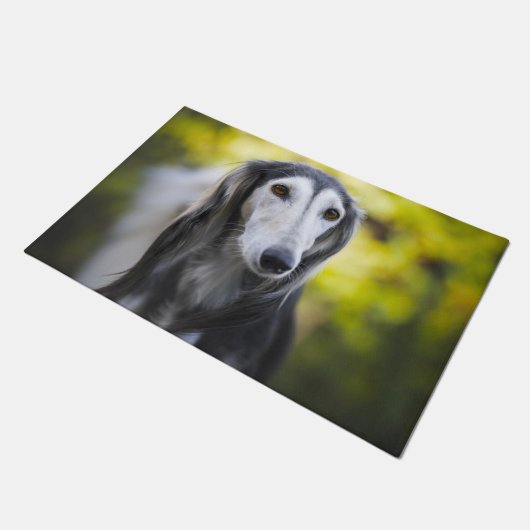 Saluki Dog. Deurmat (Schuin)