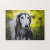 Saluki Dog Jigsaws. Legpuzzel (Horizontaal)