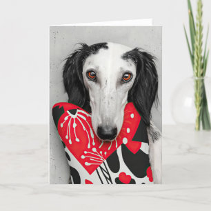 Saluki Dog Valentijn Kaart