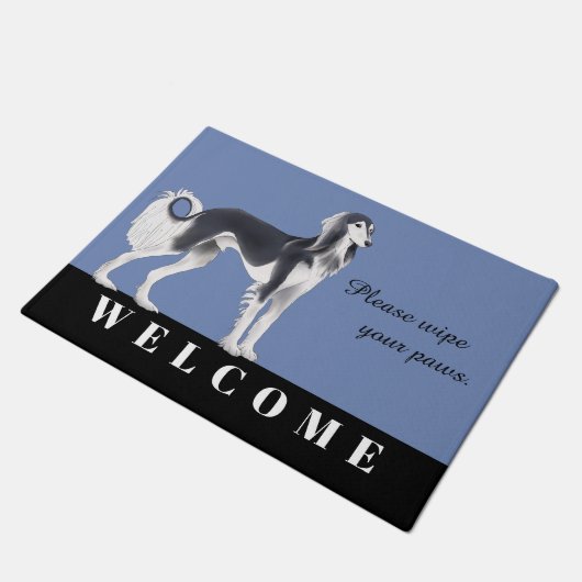 Saluki Doormat Deurmat (Schuin)
