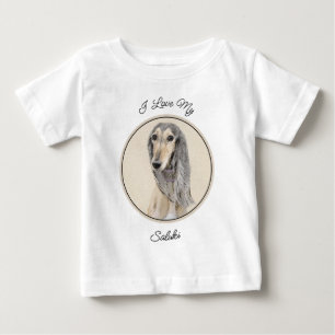 Saluki (Fawn) schilderen - Kute Original Dog Art