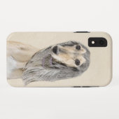 Saluki (Fawn) schilderen - Kute Original Dog Art Case-Mate iPhone Case (Achterkant (horizontaal))