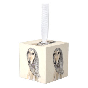 Saluki (Fawn) schilderen - Kute Original Dog Art Decoratie