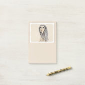 Saluki (Fawn) schilderen - Kute Original Dog Art Post-it® Notes (Op bureau)