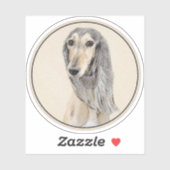 Saluki (Fawn) schilderen - Kute Original Dog Art Sticker (Vel)