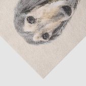 Saluki (Fawn) schilderen - Kute Original Dog Art Tissuepapier (Detail)