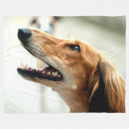 SALUKI FLEECE DEKEN