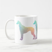 Saluki Geometric Pattern Silhouette Koffiemok (Links)