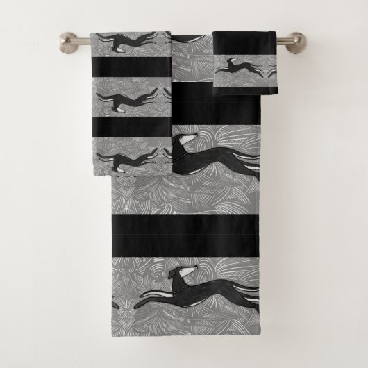Saluki Greyhound Bad Handdoek (Insitu)