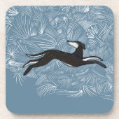 Saluki Greyhound Bier Onderzetter (Voorkant)