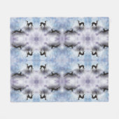 Saluki Greyhound Fleece Deken (Voorkant (Horizontaal))