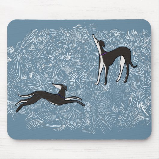 Saluki Greyhound Muismat (Voorkant)