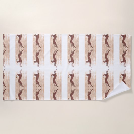 Saluki Greyhound Strandlaken (Voorkant)