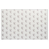 Saluki Head Dog Art Fabric Stof (Fat Quarter)