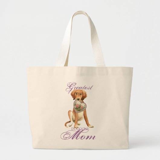 Saluki Heart Mam Grote Tote Bag (Voorkant)
