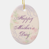 Saluki Heart Mam Keramisch Ornament (Achterkant)