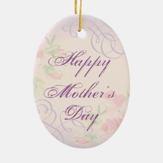 Saluki Heart Mam Keramisch Ornament (Achterkant)