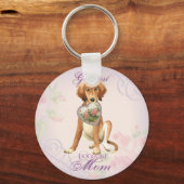 Saluki Heart Mam Sleutelhanger (Voorkant)