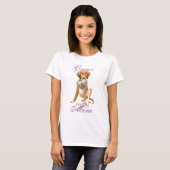 Saluki Heart Mam T-shirt (Voorkant volledig)