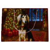 Saluki Holiday  Groot Cadeauzakje (Voorkant)