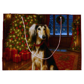 Saluki Holiday  Groot Cadeauzakje (Achterkant)