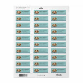 Saluki-hond retouradreslabels etiket (Full Sheet)