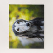Saluki-hondenpuzzels. Legpuzzel (Verticaal)