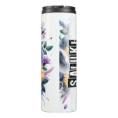 Saluki in bloeiende elegantie thermosbeker (Achterkant)