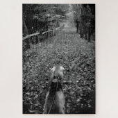 Saluki in de bossen legpuzzel (Verticaal)