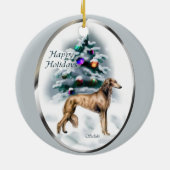 Saluki kerstboom Ornamenten (Achterkant)